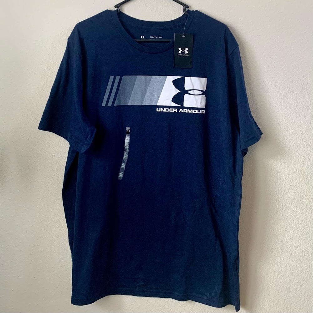 Dark Blue Mens Under Armour Graphic T-Shirt